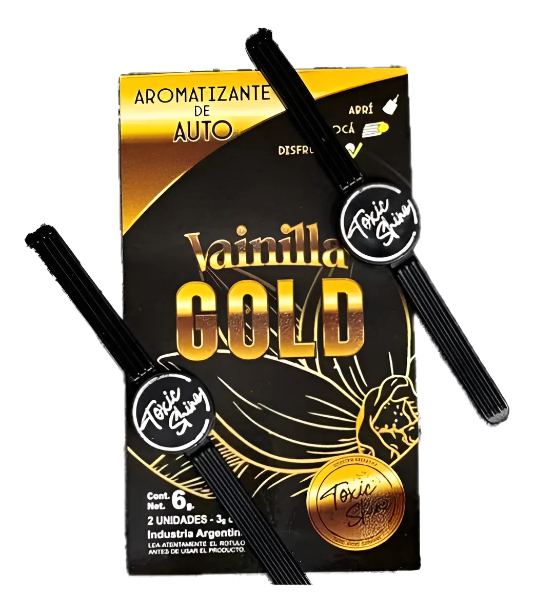 AROMATIZANTE DE AUTO AROMATIZANTE VAINILLA GOLD TOXIC SHINE 6gr