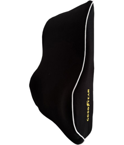 SOPORTE LUMBAR GOODYEAR, CON MEMORY FOAM, ESPUMA VISCOELASTICA, CON CORREAS AJUSTABLES GY-2325