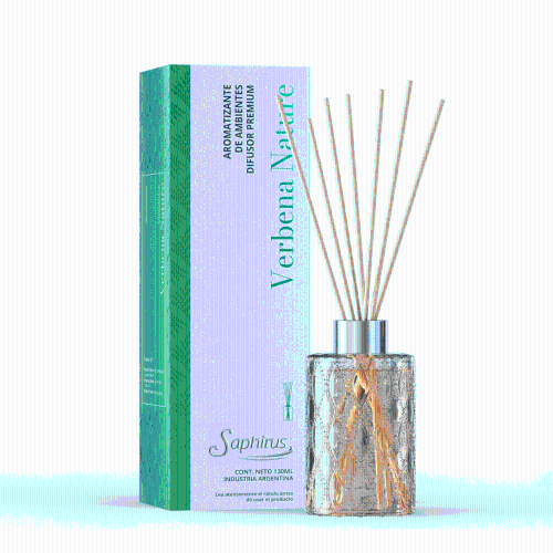 DIFUSOR AROMATICO PREMIUM SAPHIRUS VERBENA NATURE