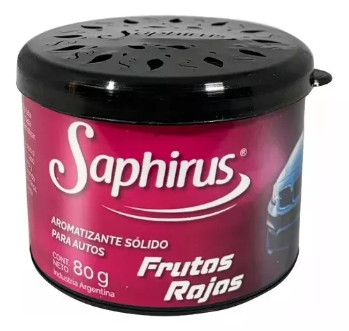 LATA AROMATIZANTE SAPHIRUS FRUTOS ROJOS 80GRS