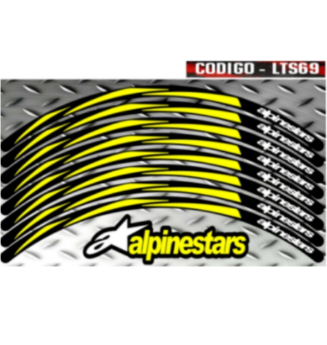 KIT LLANTAS LAMINADAS PARA AMBAS RUEDAS AMBOS LADOS ALPINESTARS LTS69