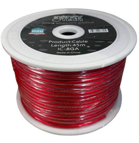 INFINITY TECH ROLLO CABLE POSITIVO 8GA, 6.5MM , 45 METROS 8GA(CCA)