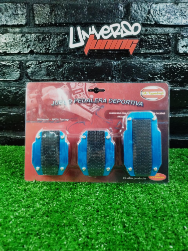 JGO. PEDALERA ALUM TYRE, DIF COLORES, CON APLIQUE DE GOMA AC-063