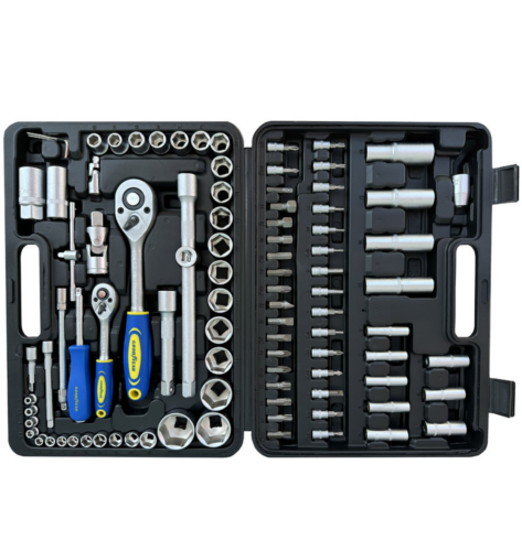 KIT DE HERRAMIENTAS GOODYEAR 94 PCS, CON CAJA PLASTICA GY-94TK
