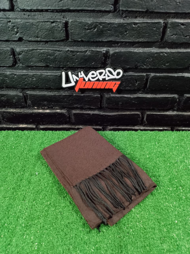 BUFANDA LISA JASPEADA PESADA CON FLECOS 30X190CM IG2997