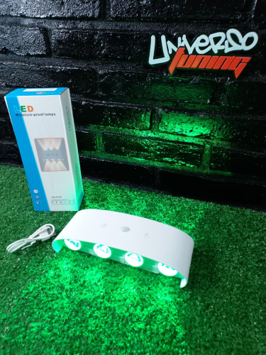 LED DE PARED BIDIRECCIONAL RGB C/SENSOR IMANTADA LED-83056