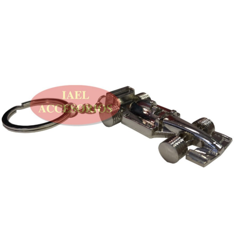 LLAVERO TUNING MOTIVO AUTO FORMULA 1, METALICO, CROMADO IAEL LV-006F1
