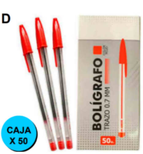 BOLIGRAFO - ROJO LA0003 X1