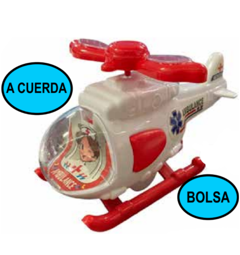 HELICOPTERO A CUERDA EN BOLSA IJ0983