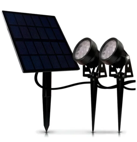 ESTACA SOLAR REDONDA X2 - 2W FRIA CANDELA 7384