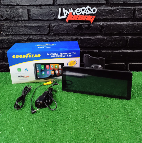 PANTALLA GOODYEAR 10.26" ANDROID AUTO - CARPLAY GPS PORTATIL, 12/24V GY-2795