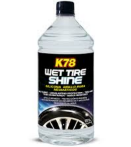 SILICONA BRILLO PARA NEUMATICOS/WET TIRE SHINE  1000 CC K78