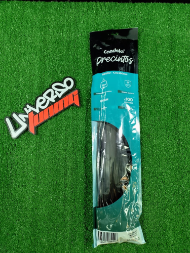 PRECINTO 4,8x400MM NEGRO CANDELA 7423