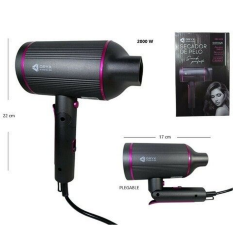 SECADOR DE PELO 2000W,MANGO PLEGABLE ORYX OR-1652