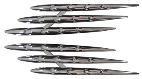JGO. APLIQUE RAYO TRIPLE CROMADO X2 IAEL VA-060