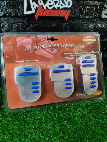 JGO. PEDALERAS ALUM. RACING DIF COLORES C/NEGRO IAEL AC-033 AL AC-035