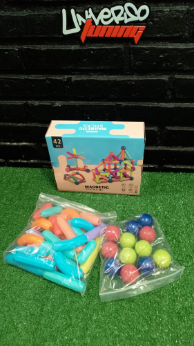 JUEGO DE MAGNETICO BARRAS Y ESFERAS 42PCS MELECH-699