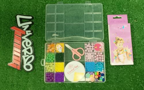 KIT DIY PARA ARMAR PULSERAS INFANTIL, INCLUYE TIJERAS,HILO YY26-19B