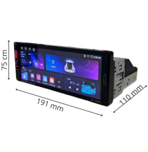 INFINITY TECH STEREO MULTIMEDIA 1 DIN ANDROID 2+32 MP5/BT/CARPALY IT-6289
