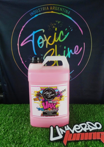 TOXIC GALLONS COMPANY WASH CAR WAX TOXIC SHINE 4 LITROS