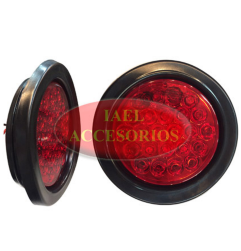FARO LED REDONDO 138MM, ROJO, SEÑALIZACION, 24LED, 1 POLO IAEL-24RR