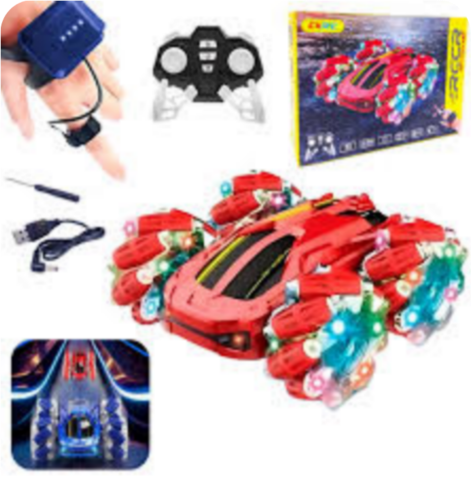 AUTO ACROBATICO CON 2 CONTROLES REMOTO RECARG. CX-81