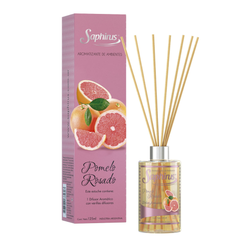 DIFUSOR AROMATICO SAPHIRUS POMELO ROSADO