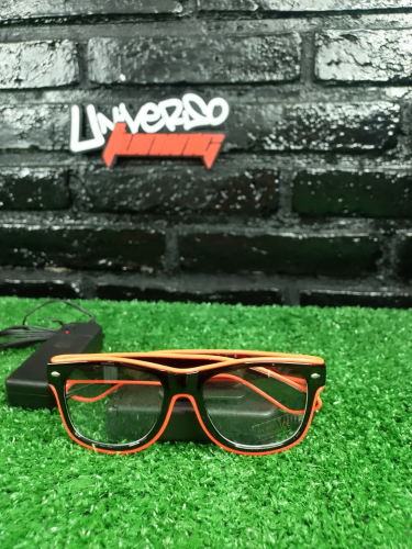 LENTES GAFAS CON LUZ DE NEON A PILA