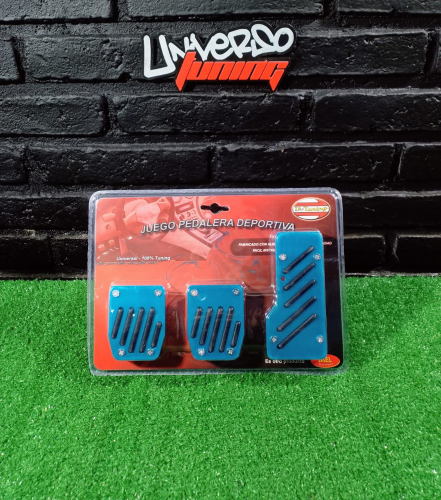 JGO. PEDALERAS ALUM. C/GOMA, SPEED, AZUL AC-041