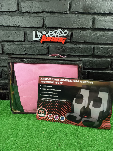 FUNDA DE TELA 9 PCS ROSA