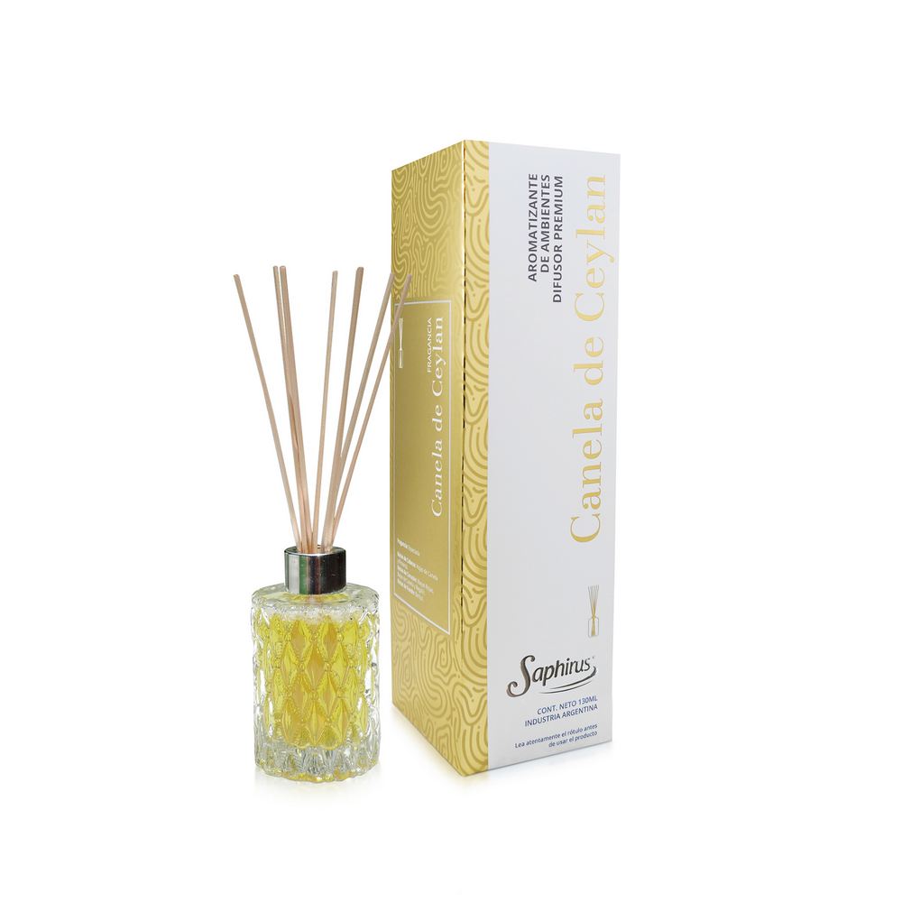 DIFUSOR AROMATICO PREMIUM SAPHIRUS CANELA DE CEYLAN