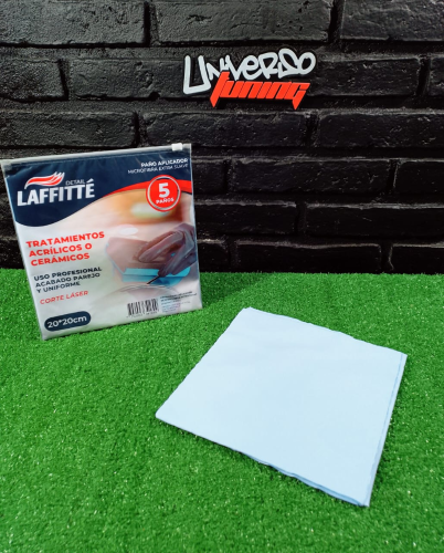 PAÑO DE MICROFIBRA APLICADOR X5 20X20CM PA018-D LAFFITTE