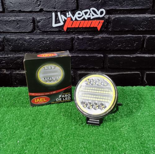 FARO LED REDONDO 90W 30 MULTI LEDS + OJO DE ANGEL, BLANCO, 11CM DIAMETRO IAEL-90RAN