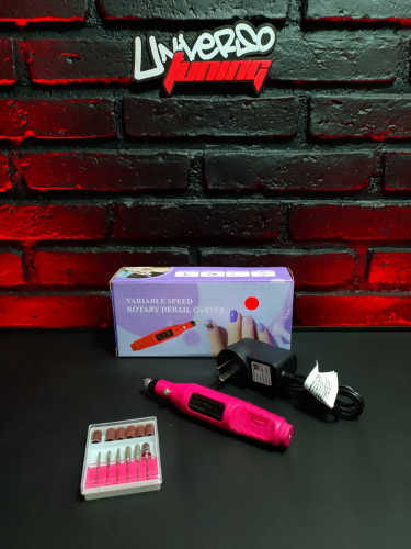 TORNO PARA UÑAS MANUAL, DIFERENTES VELOCIDADES 220V, CON FRESAS WS63