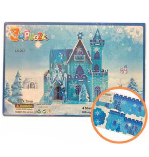ROMPECABEZAS 3D CASTILLO 35 PCS IJ1194-MKT310803