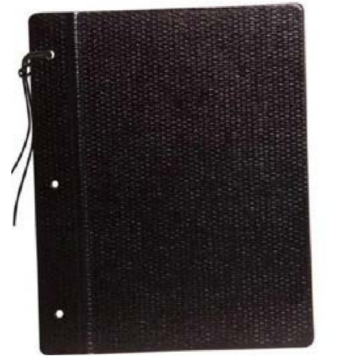 CARPETA FIBRA NEGRA N3 C/CORDON IL0908