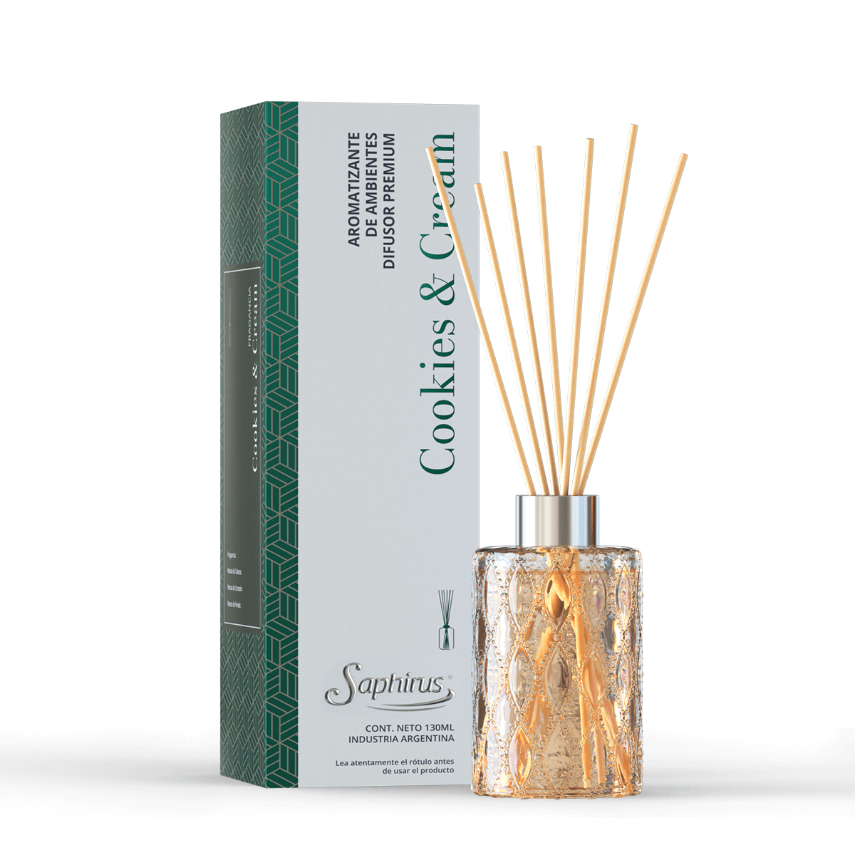 DIFUSOR AROMATICO PREMIUM SAPHIRUS COOKIES Y CREAM