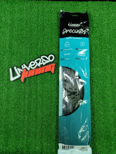 PRECINTO 4,8x450MM NEGRO CANDELA 7425