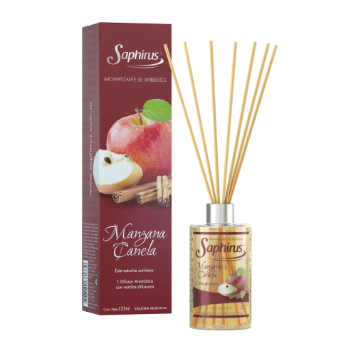DIFUSOR AROMATICO SAPHIRUS MANZANA CANELA