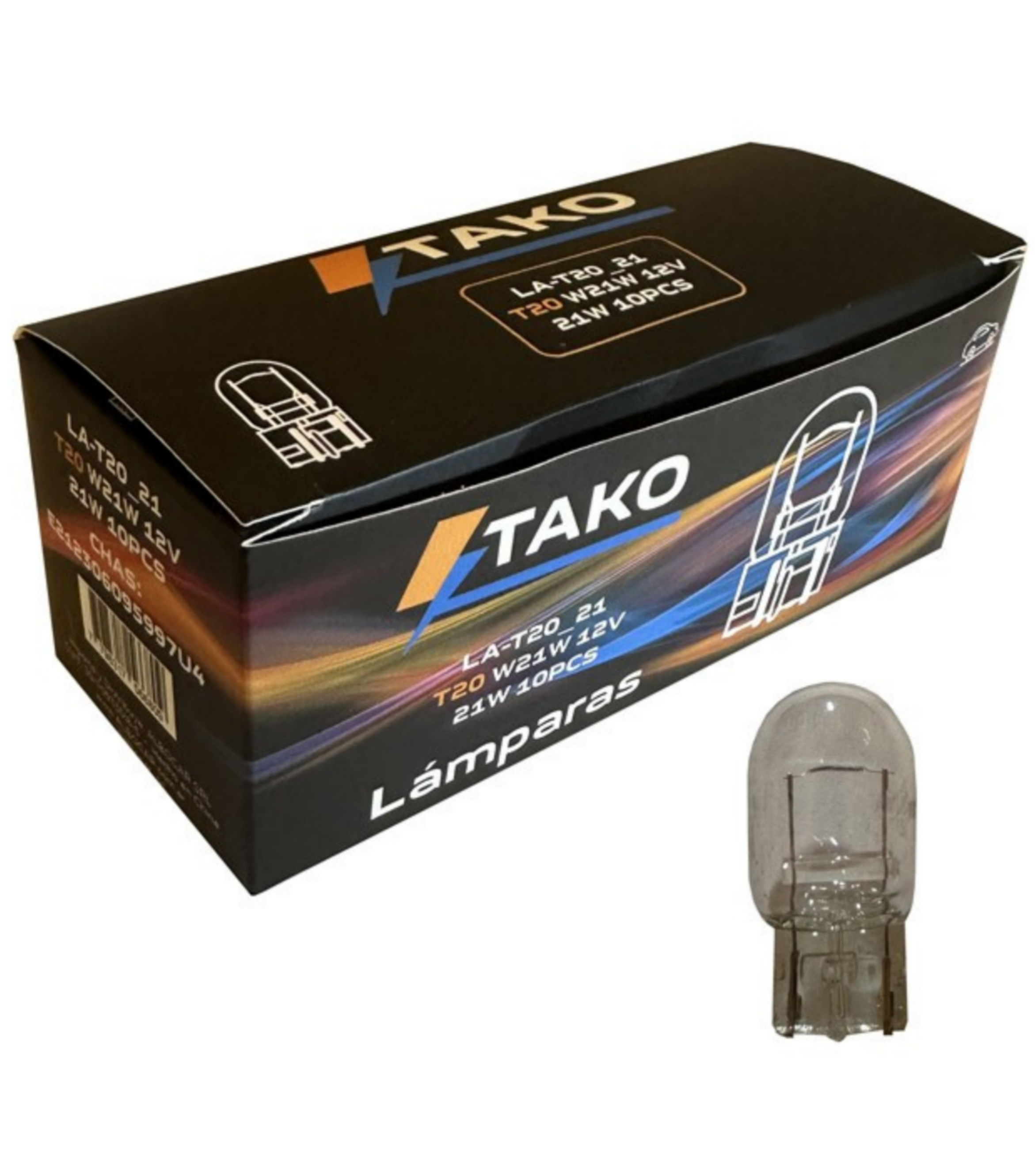 LAMPARA T20 21W 12V - TAKO LA-T20-21