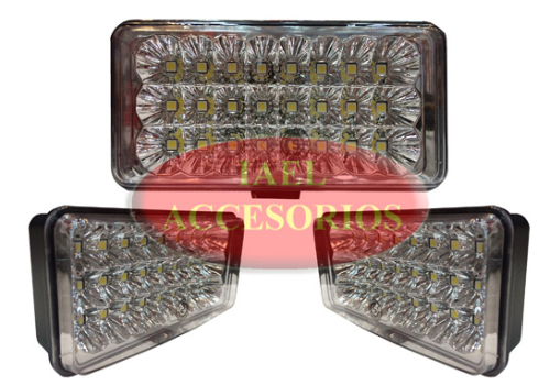JUEGO FARO RECTANGULAR 145X65MM 24LEDS IAEL-450
