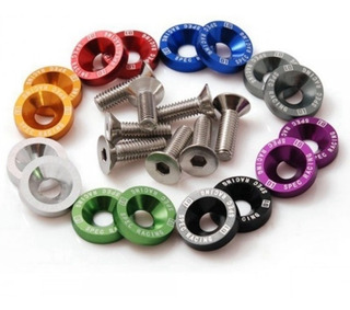 ARANDELAS ANODIZADAS C/ TORNILLO NEGRA