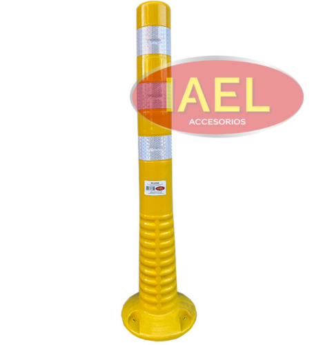 POSTE VIAL DELIMITADOR REFLECTIVO 75CM AMARILLO SG-050A