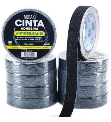 CINTA ANTIDESLIZANTE 25MM X 18 MTS NEGRO 26420