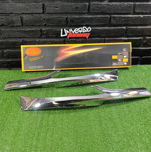 JGO. APLIQUE CROMADO PARA PARRILLA PEUGEOT 206 IAEL DB-190