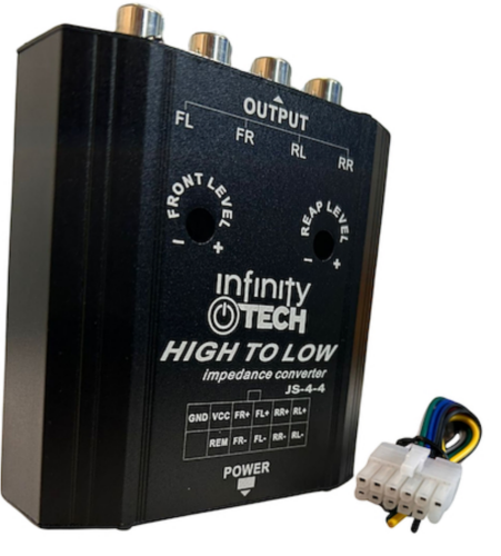 INFINITY TECH ADAPTADOR IMPEDANCIA 4 CANALES JS-4-4