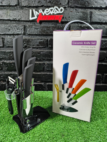 CUCHILLOS DE CERAMICA SET DE 6 PIEZAS MELECH-170