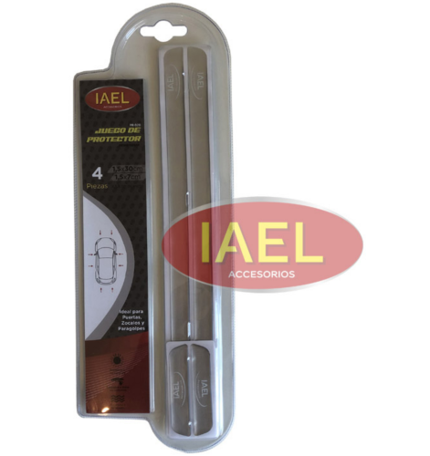 PROTECTOR DE PUERTA / PARAGOLPE ADHESIVO OVAL, GRIS X2PCS IAEL PR-021G