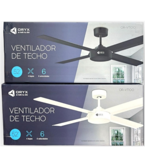 VENTILADOR DE TECHO 52¨,C/CONTROL ORYX OR-VT100