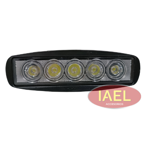 FARO LED RECTANGULAR 15W 5 LEDS 14 X 4,5CM, BLANCO, EXTRA PESADO, HEAVY DUTY IAEL-15C